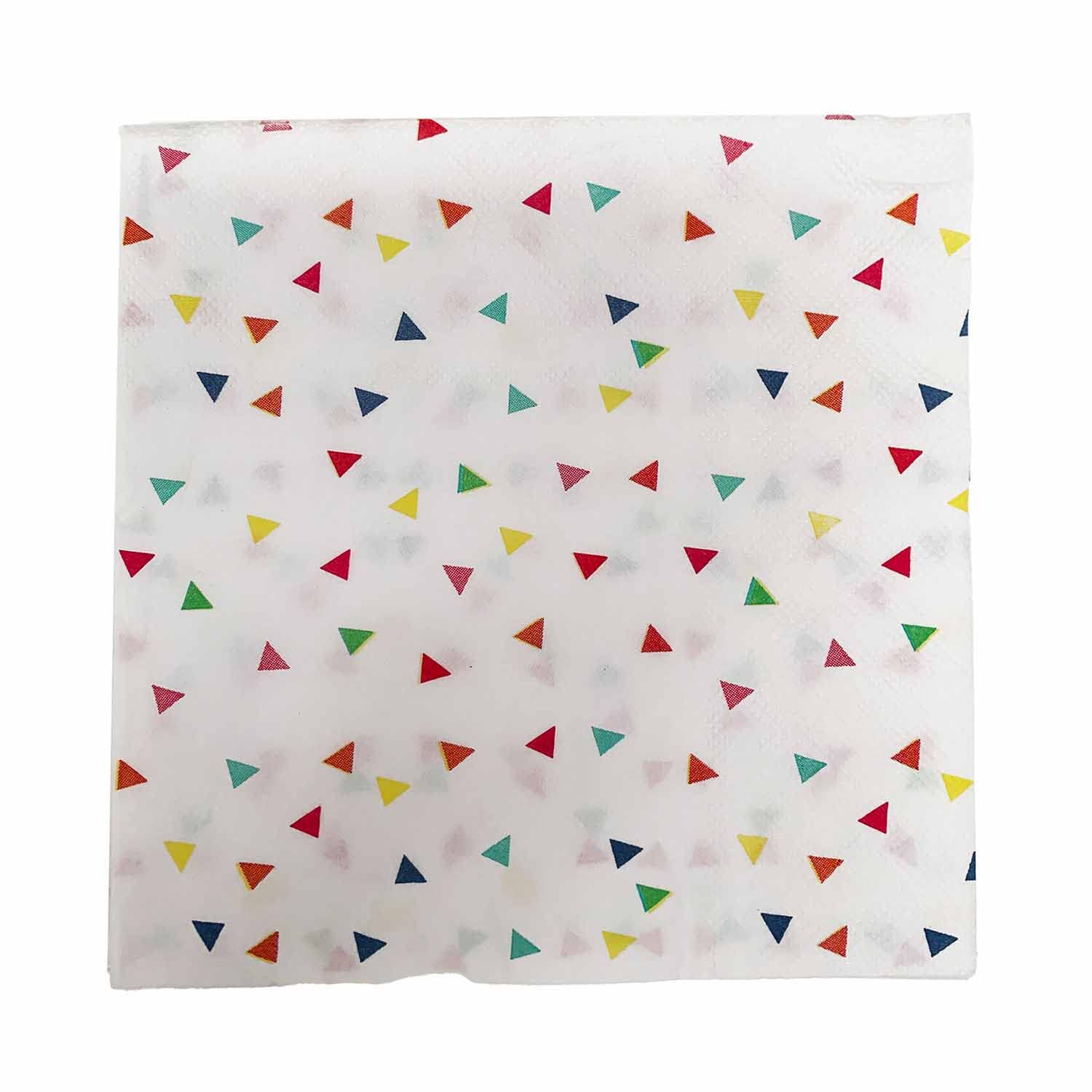 Amscan 9912365 - Hooray! Birthday Party Rainbow Confetti Luncheon Party Napkins - 16 Pack