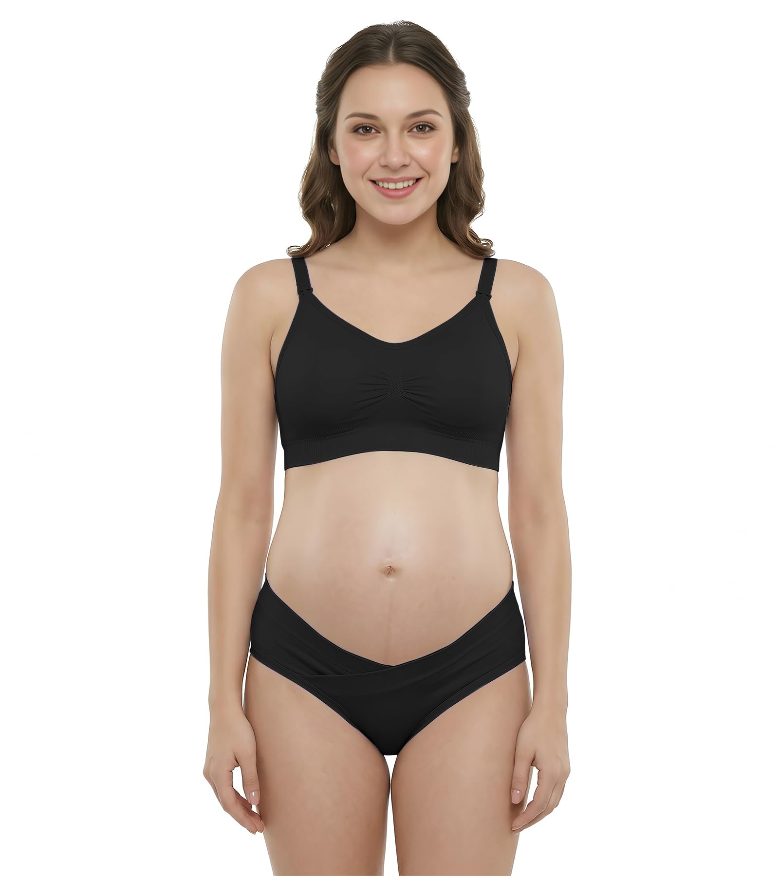 dclub Women Cotton Maternity Feeding Nursing Bra and Panties Lingerie Set | Pregnant | Everyday Bra Panty Combo-picture-13