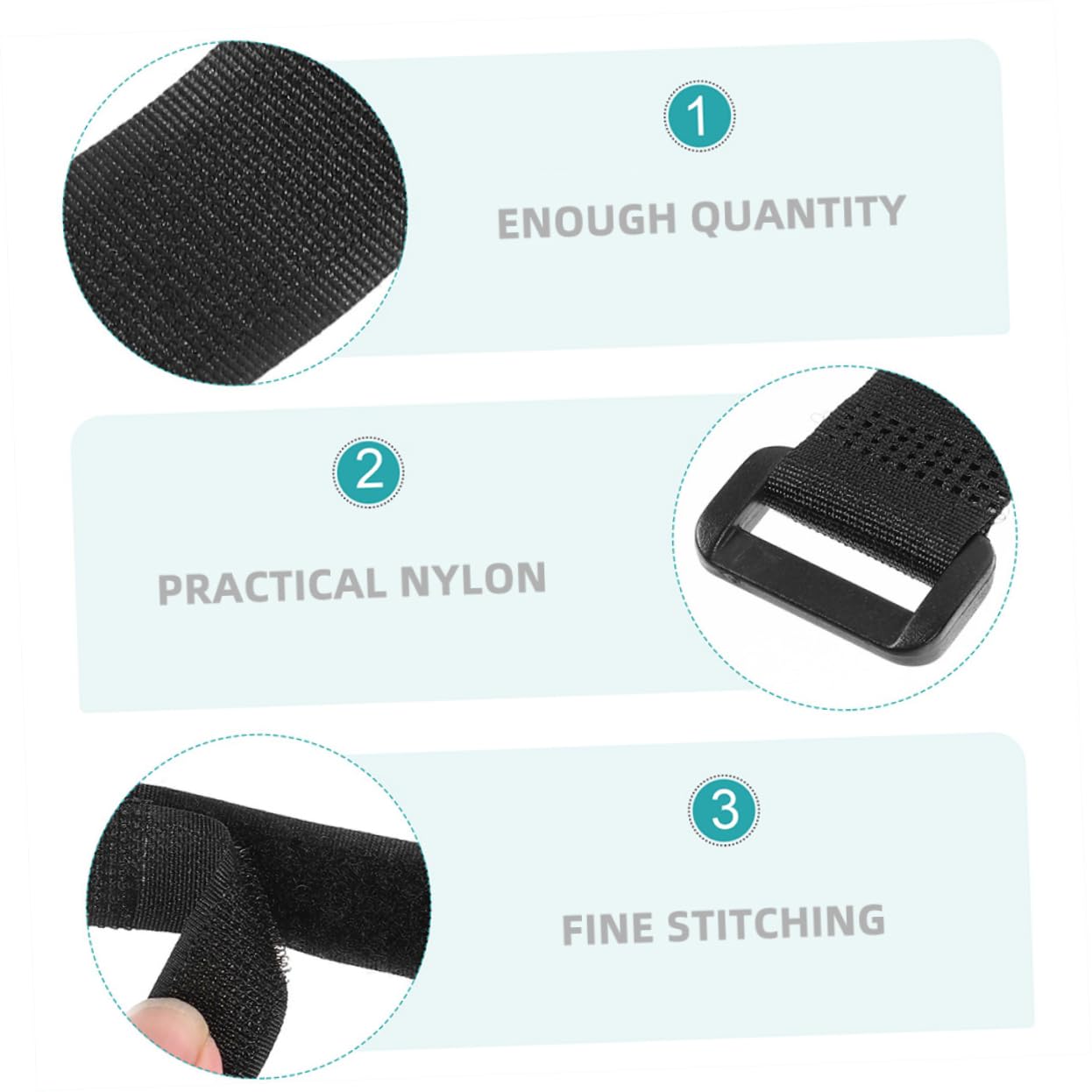 BESPORTBLE Multi-Function Bike Wheel Straps 12pcs Sturdy Nylon Cinch Straps for Bike Rack