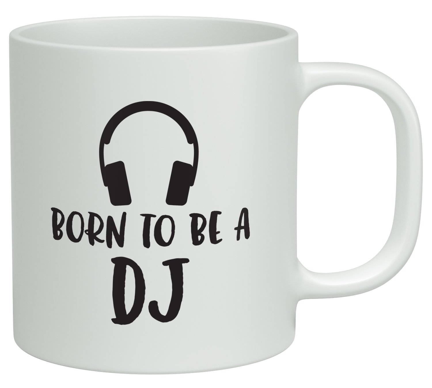 Shopagift White Born To Be A Dj 10Oz Novelty Gift Mug Cup