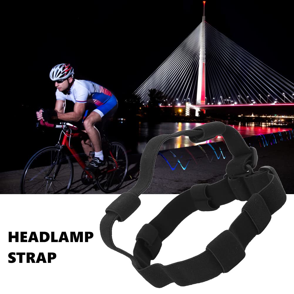 Linterna Diadema Diadema Cinturón Diadema Reemplazo de la Diadema Faros Delanteros Banda Ajustable Linterna de Nylon Manos Libres Soporte de Correa para Linterna 18650
