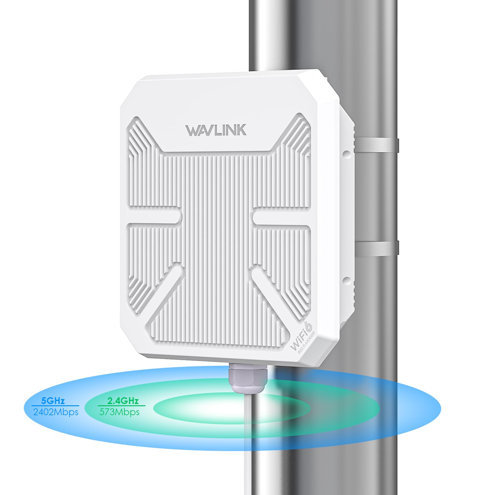 ほぼ未使用！【超強力！屋外ルーター】WAVLINK WiFi6 AX3000 WAVLINK WiFi 6 Outdoor Long Range Extender AX3000 Router