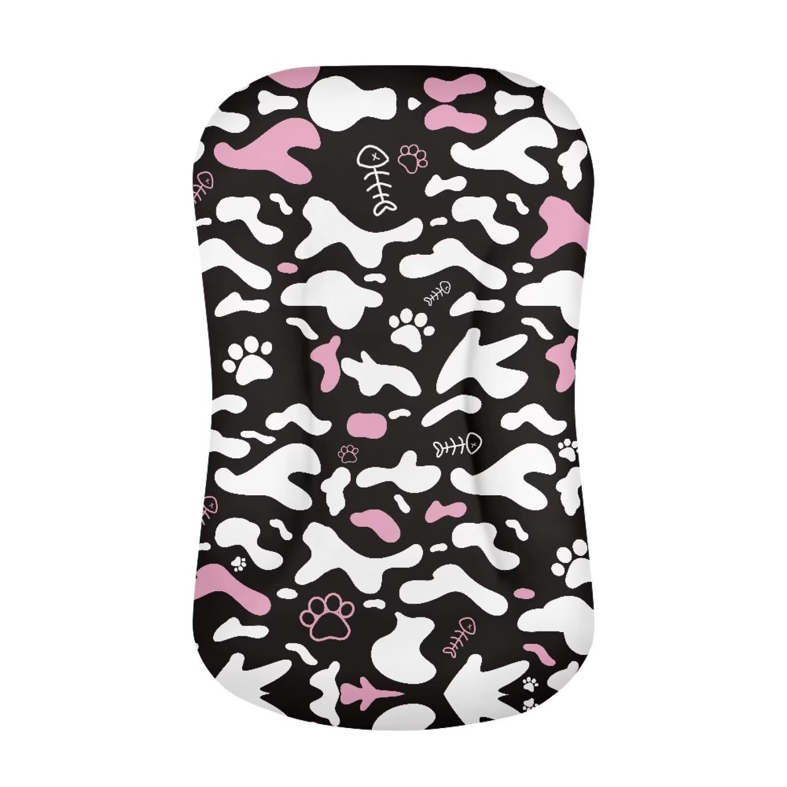Kathyboom Cow Print Baby Lounger Cover for Newborn Baby Boys and Girls Soft Covers Durable Baby Nest Pillow Cover Home Decor
