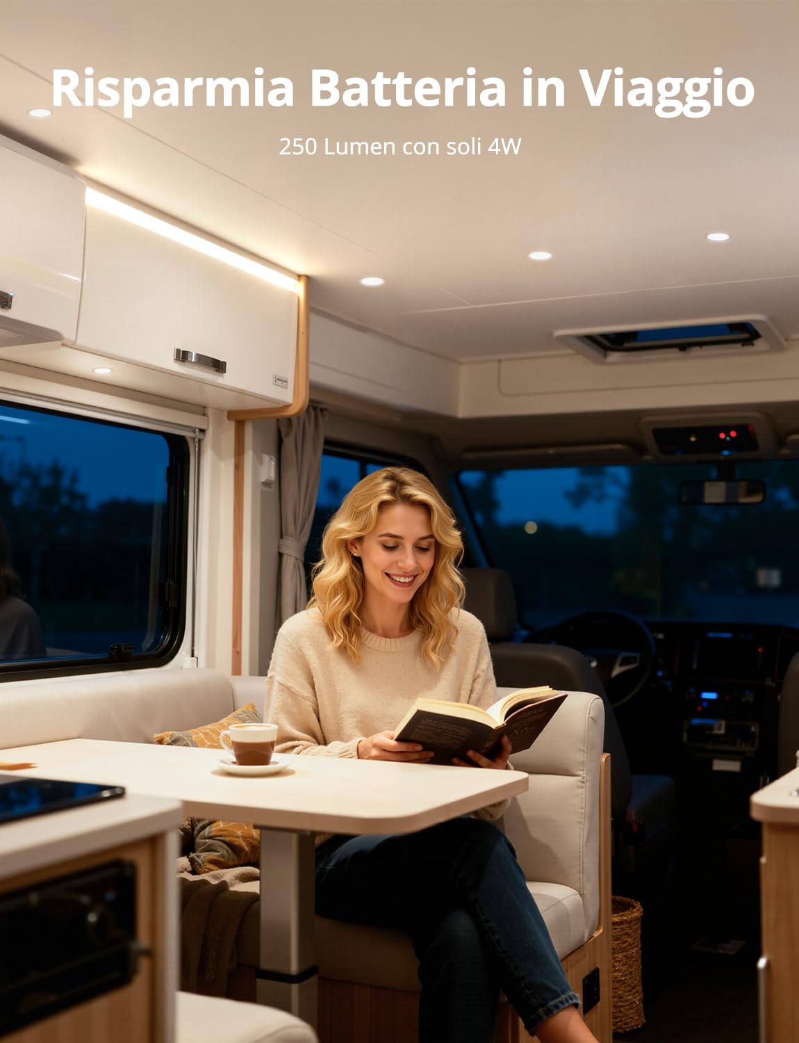 Faretti Led 12V Incasso Camper, 4W Faretto Cappa Cucina Foro 55mm 58mm 60mm, IP44 Impermeabile Spot Mobili Bagno, Illuminazione per Barca Campervan, Bianco Caldo Bianco Neutro Bianco Freddo, 6 Pezzi