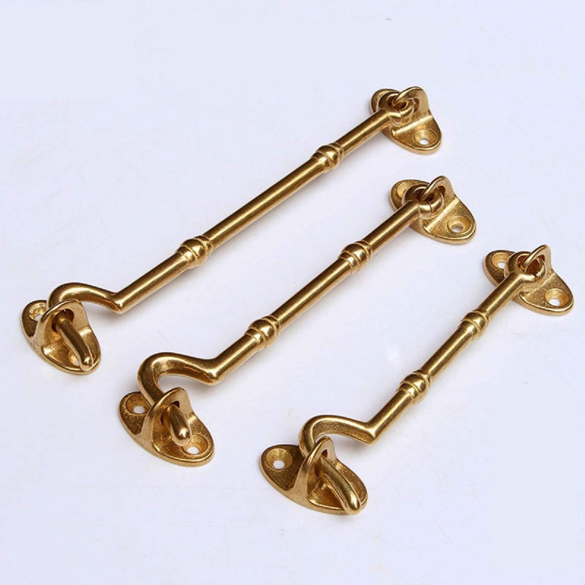 Unifizz Hook and Eye Latch for Window Door, Fence and Skylight, Vintage Cabin Gate Hook Lock, Retro Cabinet Door Hooks - Image 4