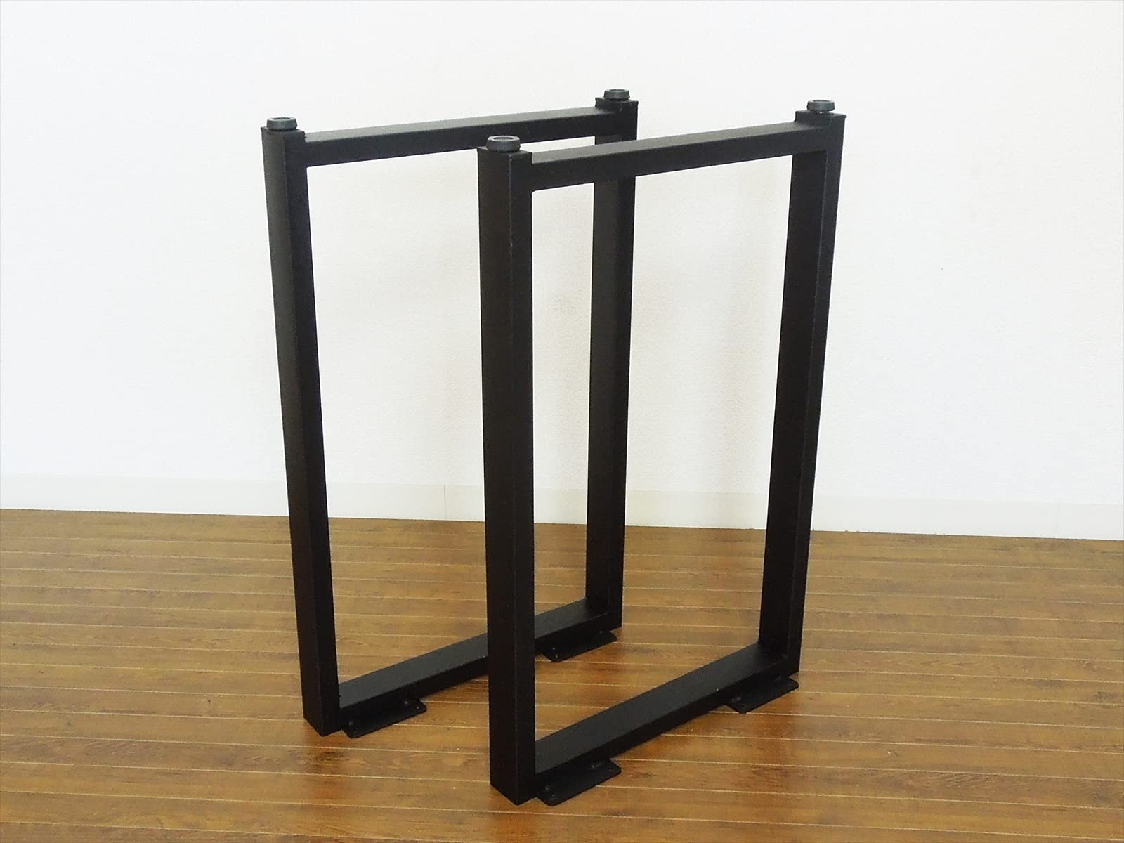 Amazon｜テーブル 脚 アイアンレッグ パーツ DIY 高さ68cm 奥行43cm 2