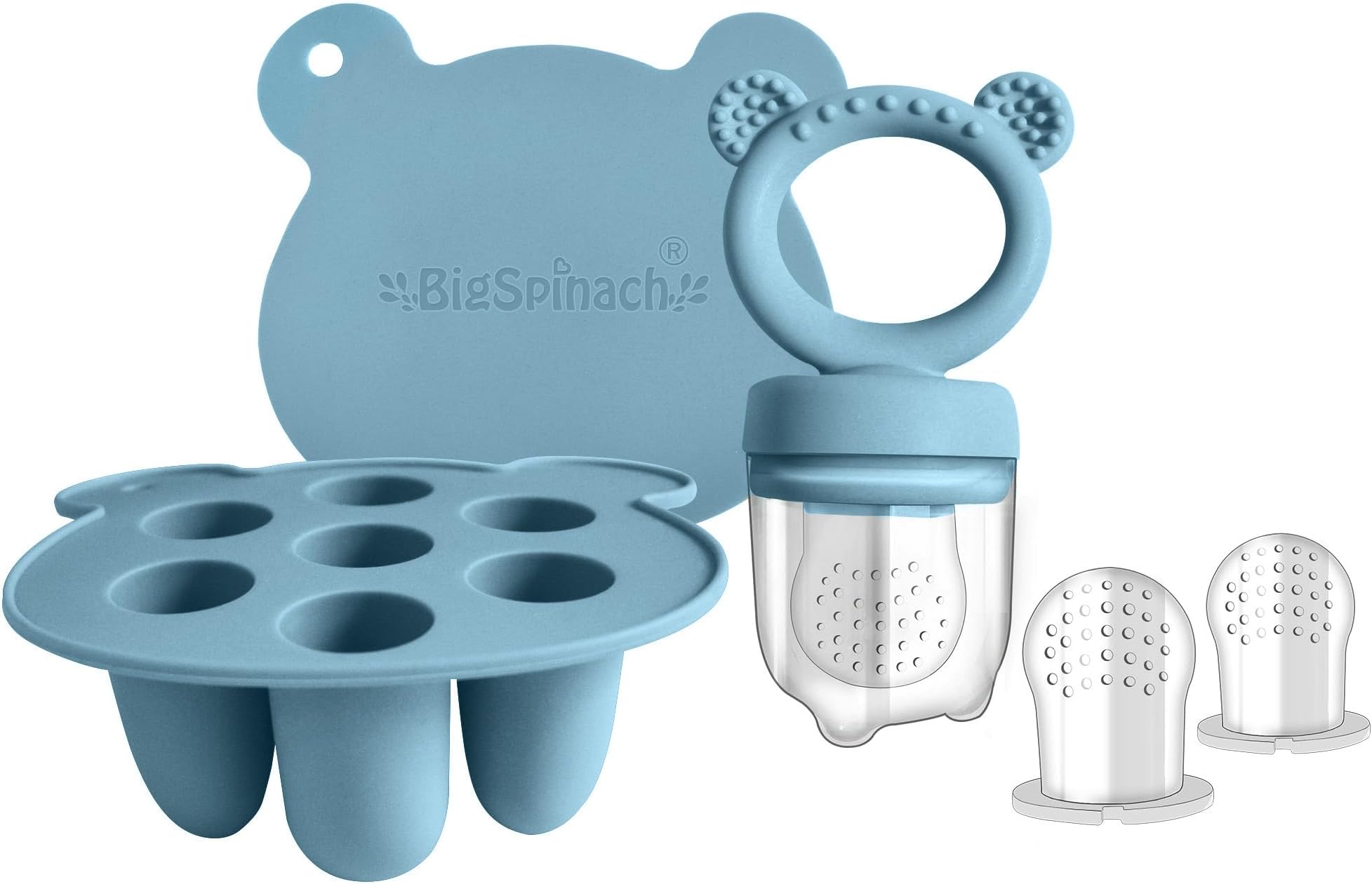 BIGSPINACH Baby Food Feeder Pacifier with Breast Milk Popsicle TeetherSilicone