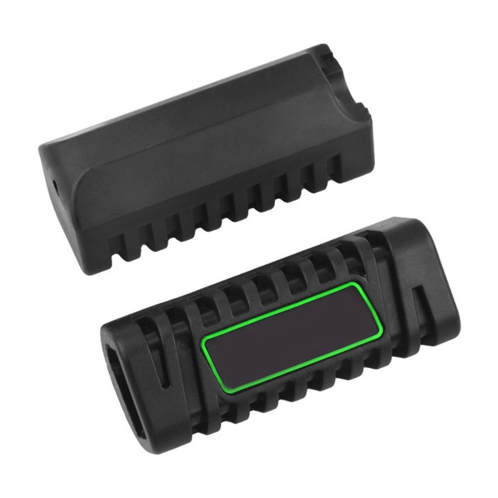 Universal Motorrad Fußrasten Set - 2-teilig In Silber Für 26-31mm Rohre