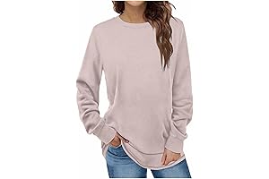 Womens Long Sleeve T Shirts 2023 Loose Fit Tops