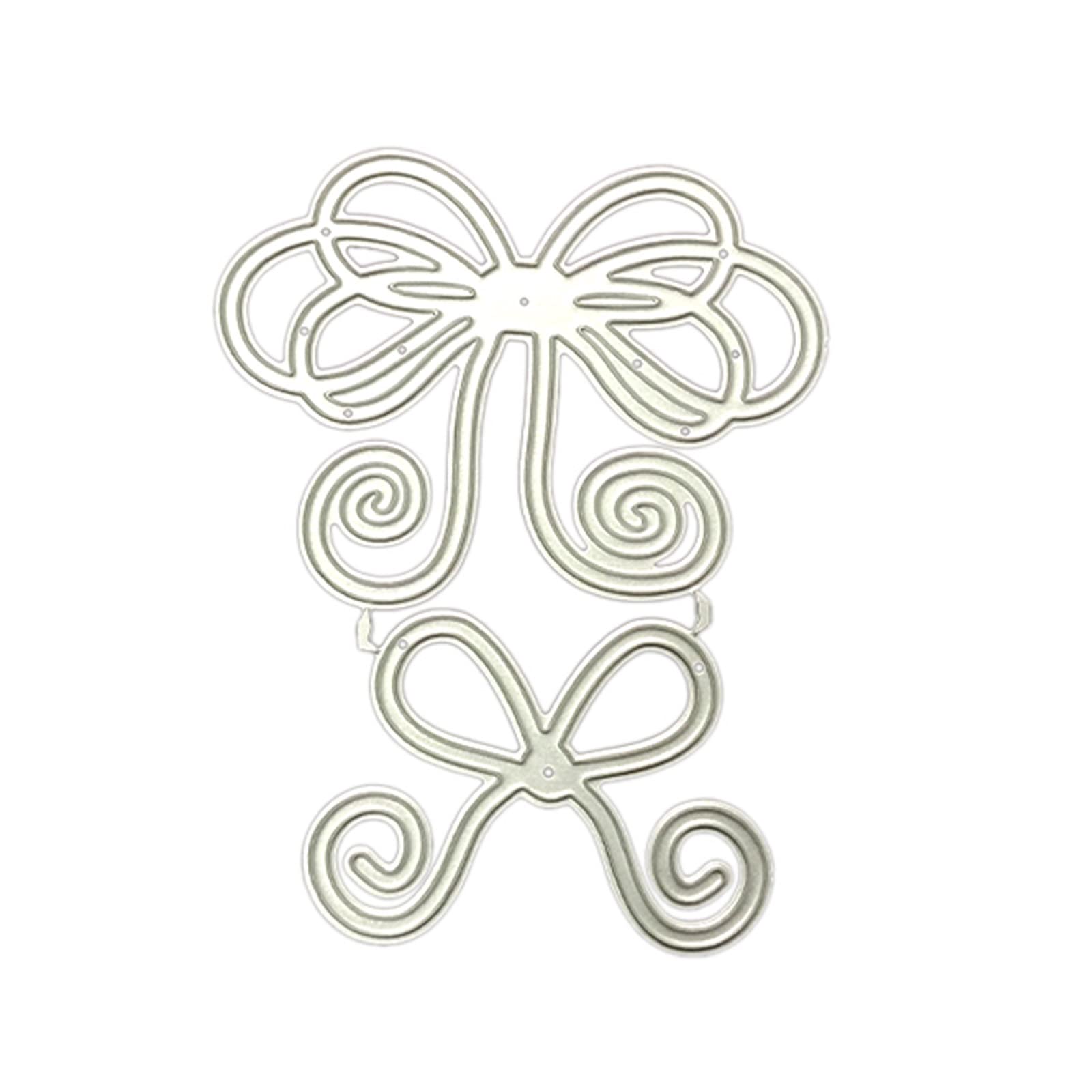 ZEPFJHE Bow Cutting Dies Metal Embossing Stencils Die Cuts For Scrapbooking Photo Album Decorative Paper Cards Making