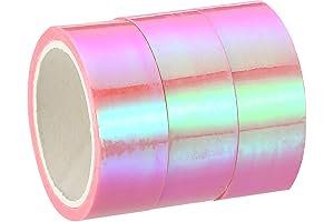 PATIKIL Decorative Packing Tape: Shimmering Mirror Metallic Adhesive Stickers for Inspired Crafting