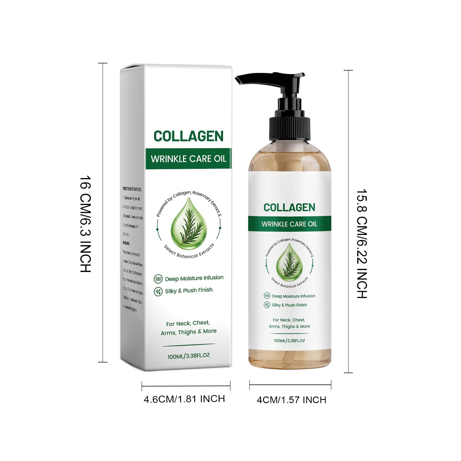 Olio di collagene lifting per il corpo, olio di collagene idratante per il corpo dopo la doccia, oli di collagene rassodante per il corpo, oli lifting rassodanti con idratante anti-invecchiamento, 100