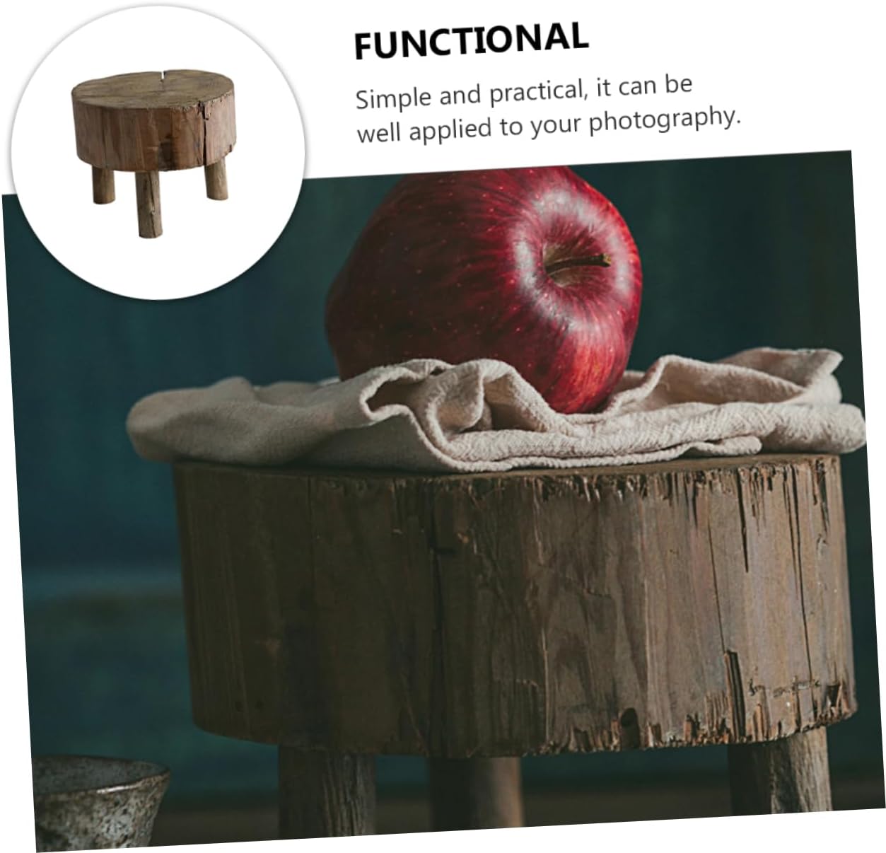 1pc Unique Wooden Miniature Stool Display Holder for Photography Props Retro Decorative Chair for Home Furnishings Safe Wood Material for Artistic Atmosphere and Furniture Decor