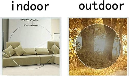 Miniatura 4 de Gafas de lectura fotocrómicas de transición multifocal progresiva para hombre con medio marco de metal cuadrado UV400