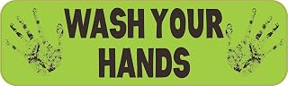 StickerTalk Wash Your Hands Magnet, 10 inches by 3 inches