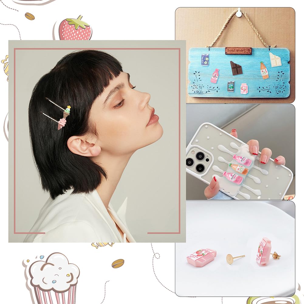 50 Ciondoli In Resina A Forma Di Gelato E Lecca-lecca, Misti, Per Creazioni Fai-da-te, Bijoux E Scrapbooking, SUNNYCLUE - 4