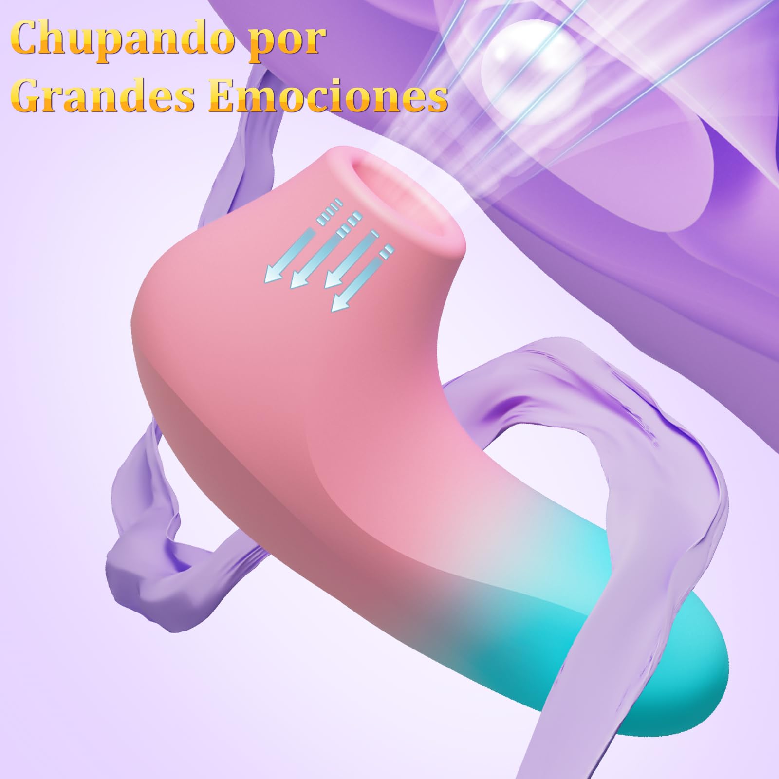 Vibradorador Clítoris Juguetes Sexuales para Mujer - Vibradorador Mujer Juguetes Eróticos para Pareja Sexuales con 10 Potentes Modos de Succión y Vibración, Vibradores Mando Distancia LED para Mujeres