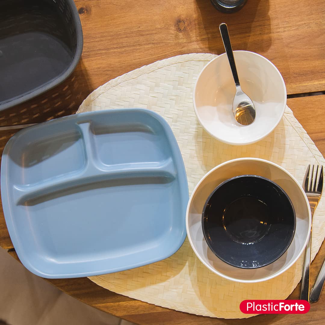 Set di 6 ciotole classiche in plastica dura riutilizzabili e