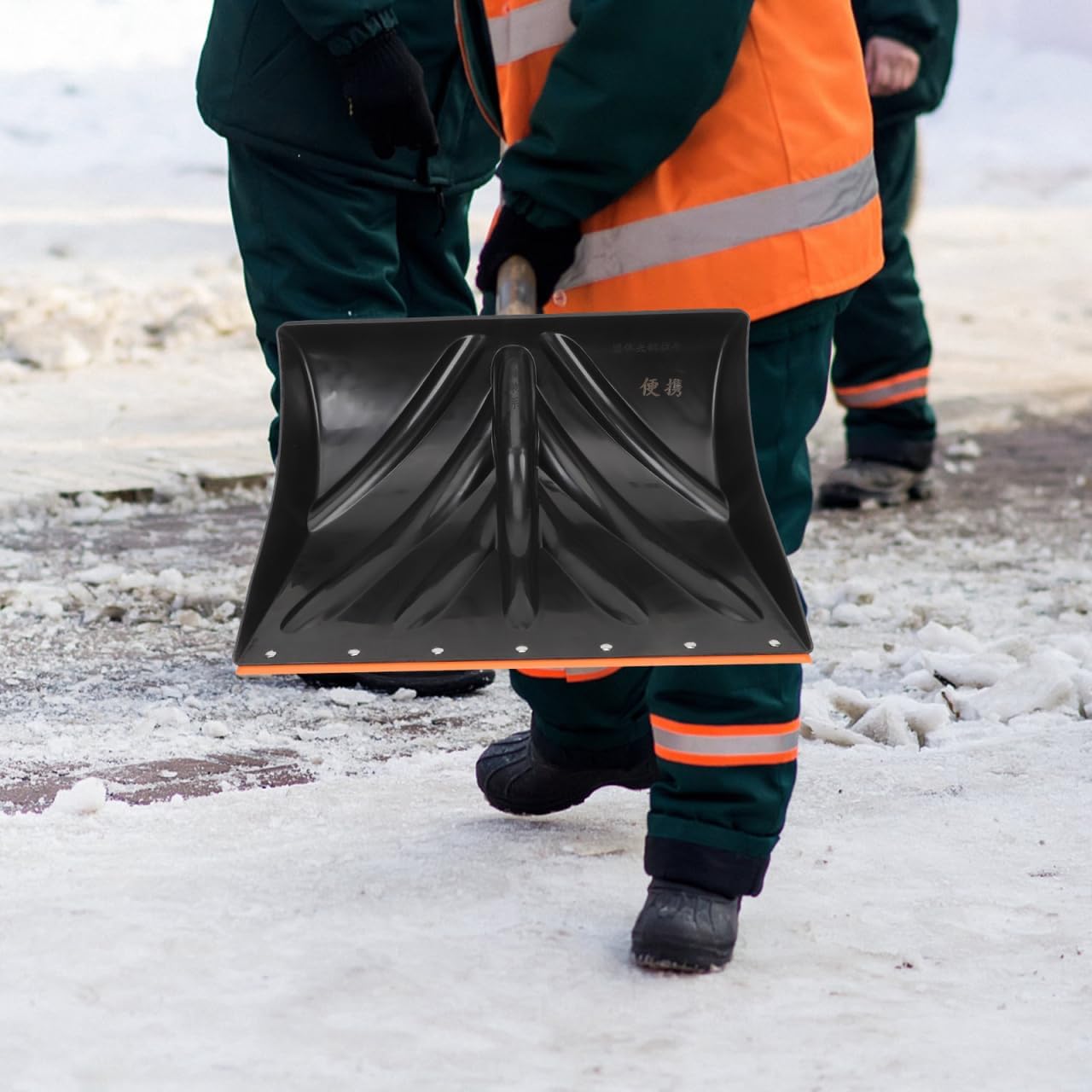 DECHOUS Winter Snow Shovel Replacement Head 18 Inch Heavy Duty Ice Remover Flat Head Design for Snow Removal Car Driveway Home