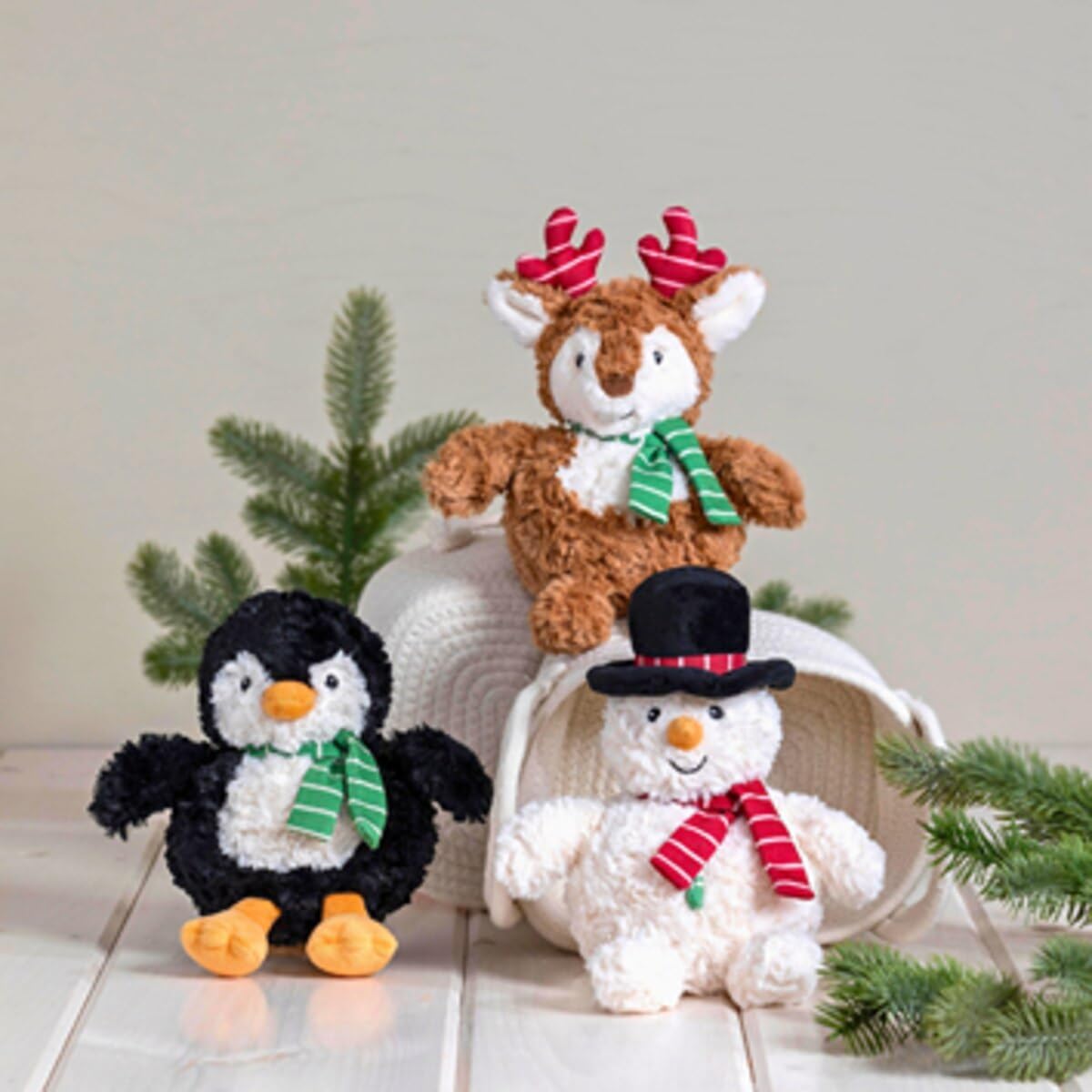 Mary Meyer Stuffed Animal Again Friends Soft Toy Made from Recycled Materials, 6-Inches, Sprouts Snowman