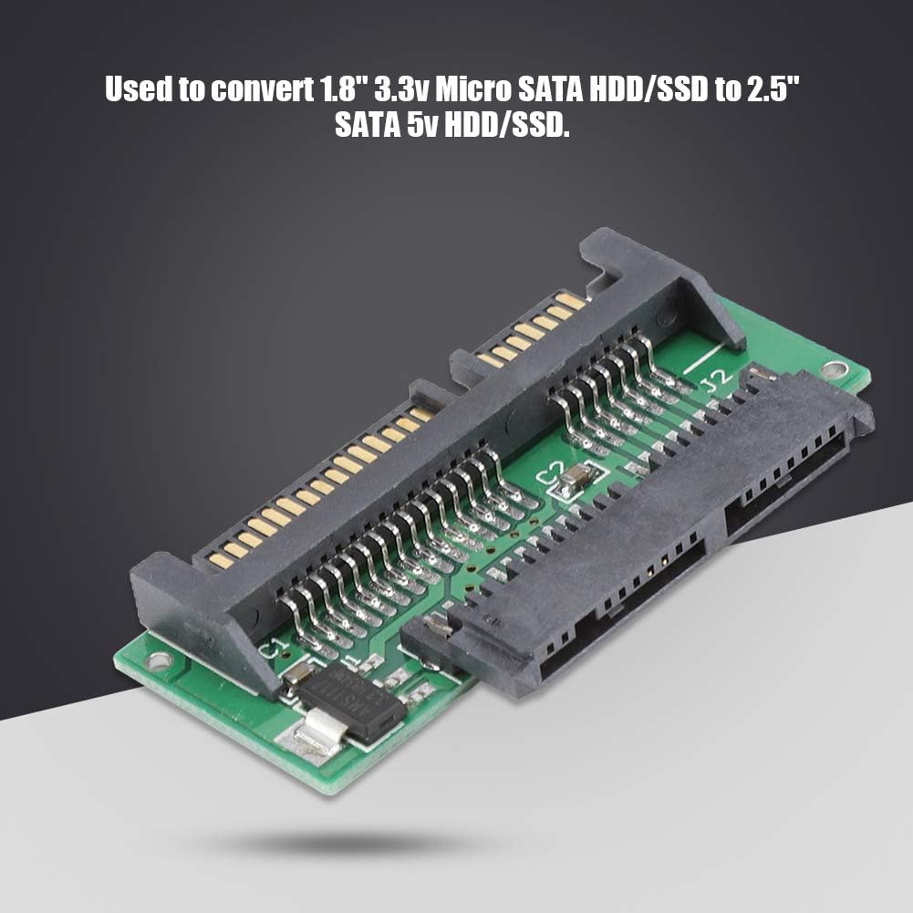 Dpofirs 1.8 Inch SATA Hard Drive Adapter, 16 Pin Micro SATA Female to 22 Pin SATA Male Conversion Adapter - Image 3