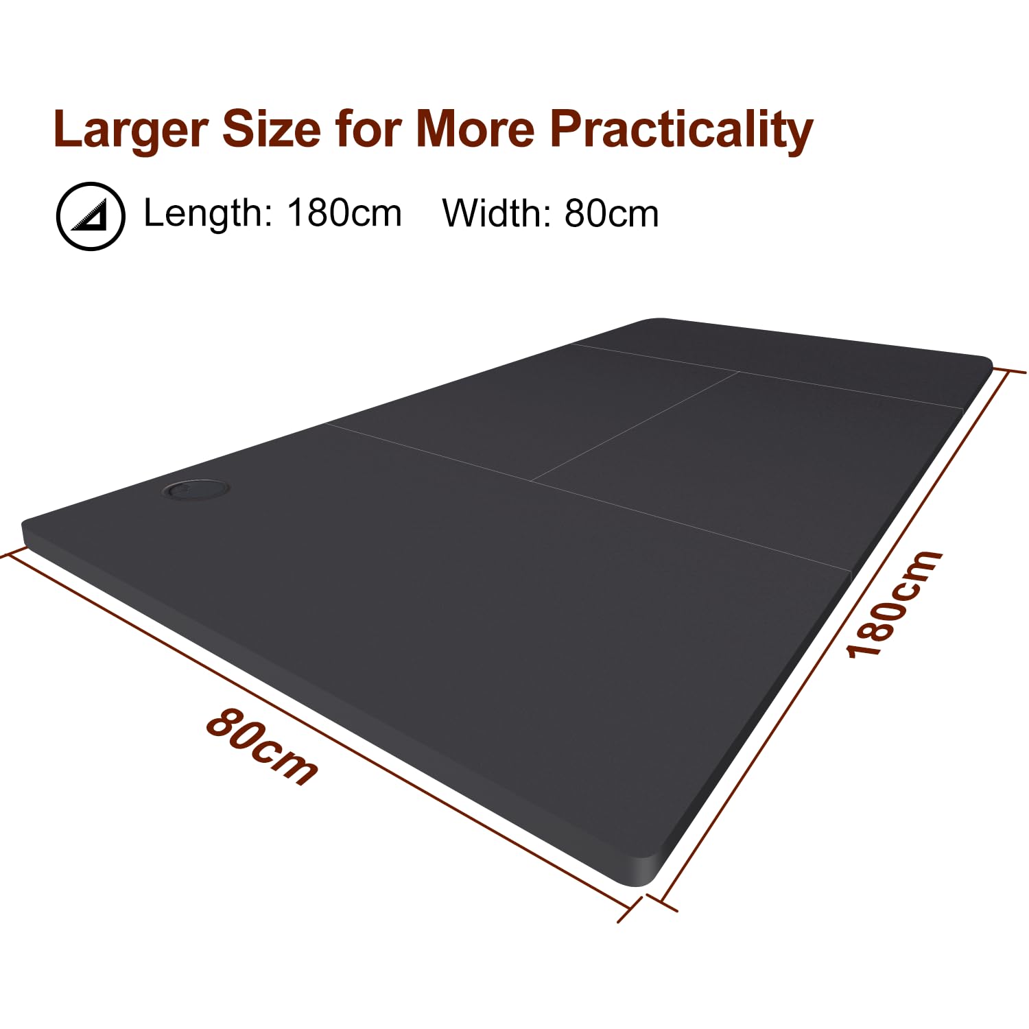 TRIUMPHKEY Scrivania Elettrica Regolabile in Altezza,180 x 80 cm,Presa USB, 3 Controllo Memoria, Scrivanie Arredo Studio, Altezza Regolabile, Anti-collisione, Tavolo da Computer