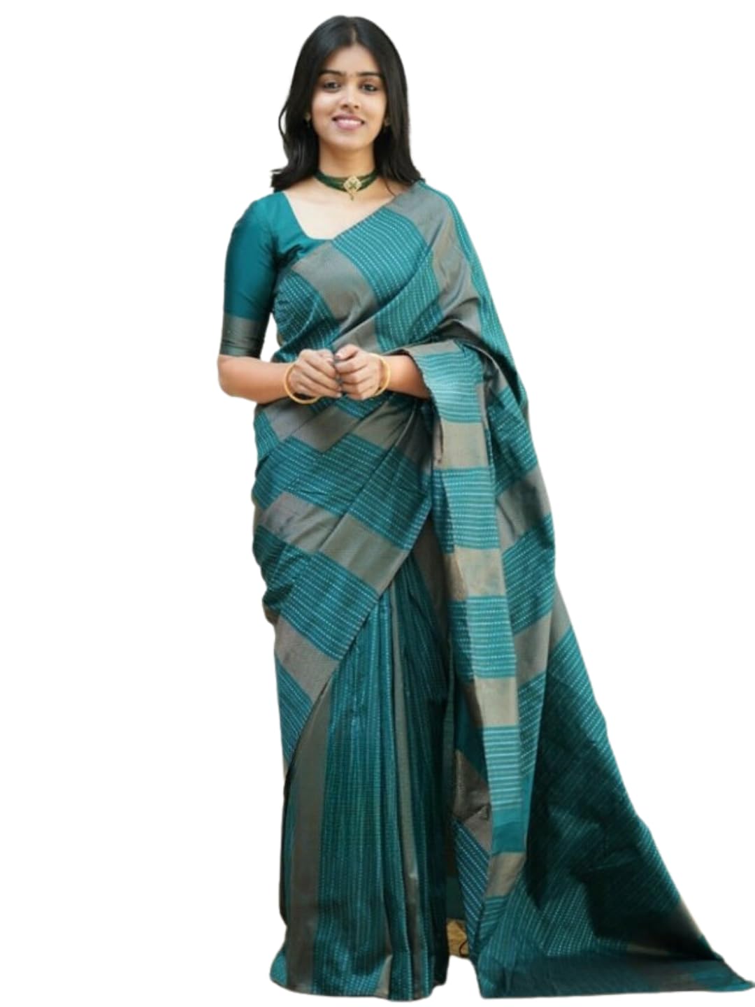 Shiv TextilesWomens Banarasi Saree Saree (pack of 1)