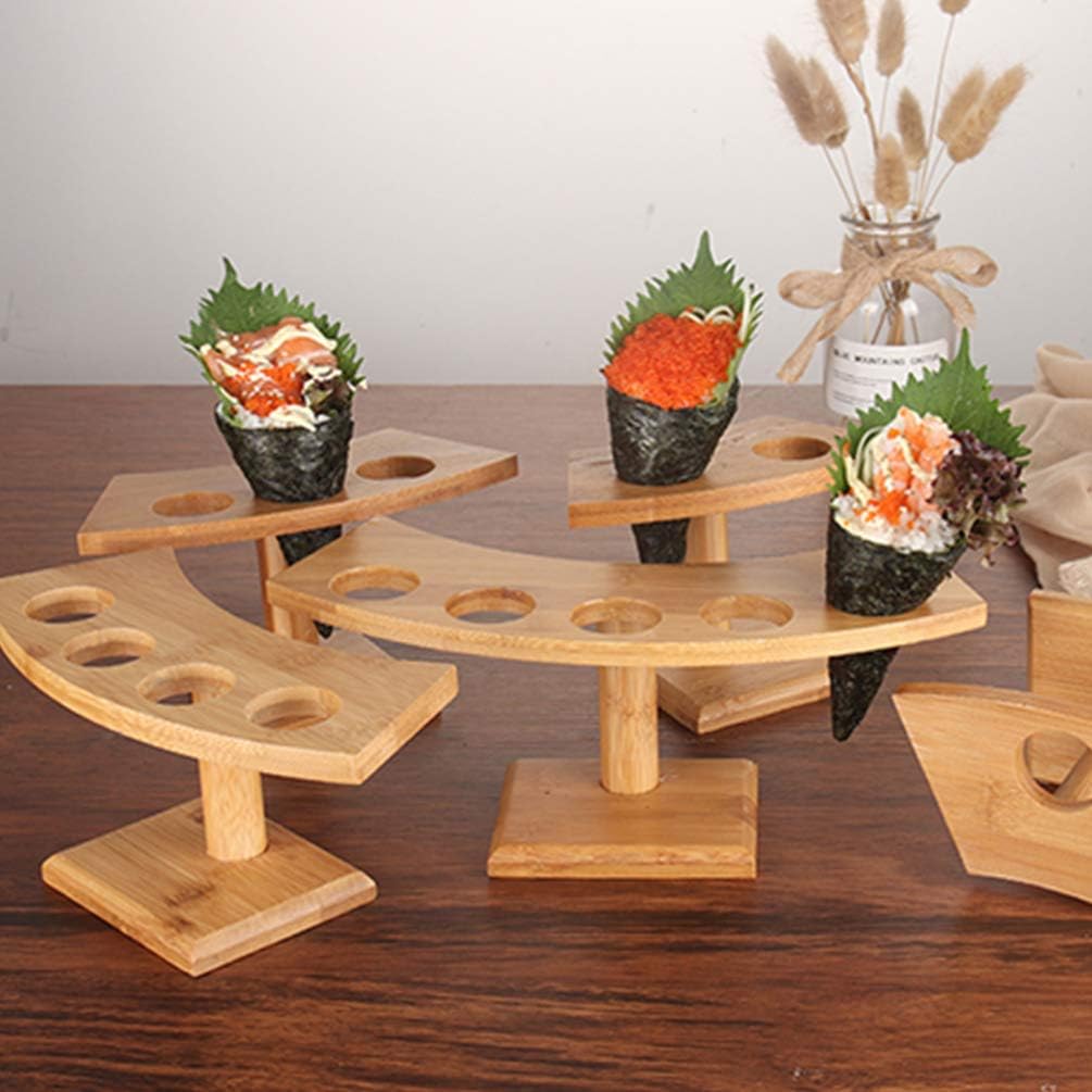 DOITOOL 1pc Roll Japanese Scroll Holder Japanese Food Rack Japanese Food Dish Storage Rack