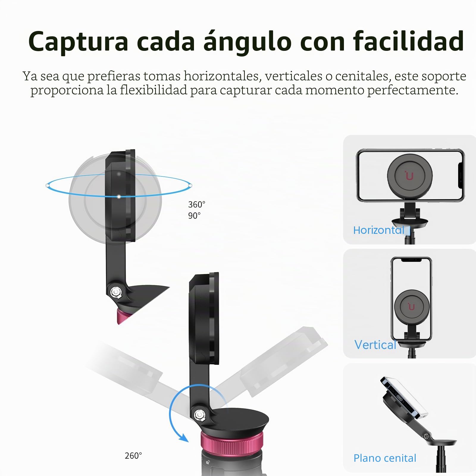 Ulanzi MT-84 Palo Selfie Magnético 153cm, Trípode con Bluetooth Control para iPhone Serie 16/15/14/13/12, Soporte para Trípode para Teléfono Extensible, Soporte Portátil para Selfie/Foto/Vlog