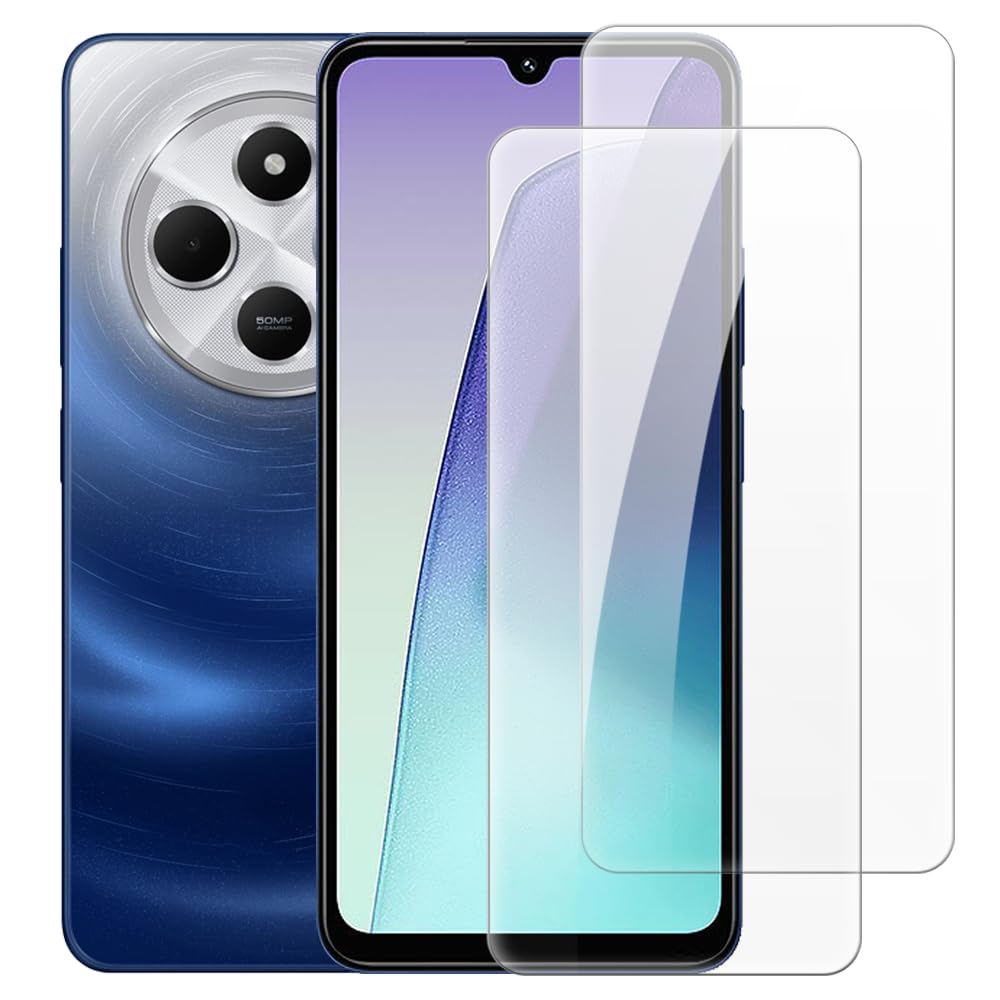 POCO C75 本体 画面保護ガラスフィルム付き Amazon | 強化ガラス保護フィルム2枚セット対応Xiaomi Poco C75 4G と