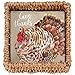 Mud Pie Turkey Paper Napkins in Basket, 6