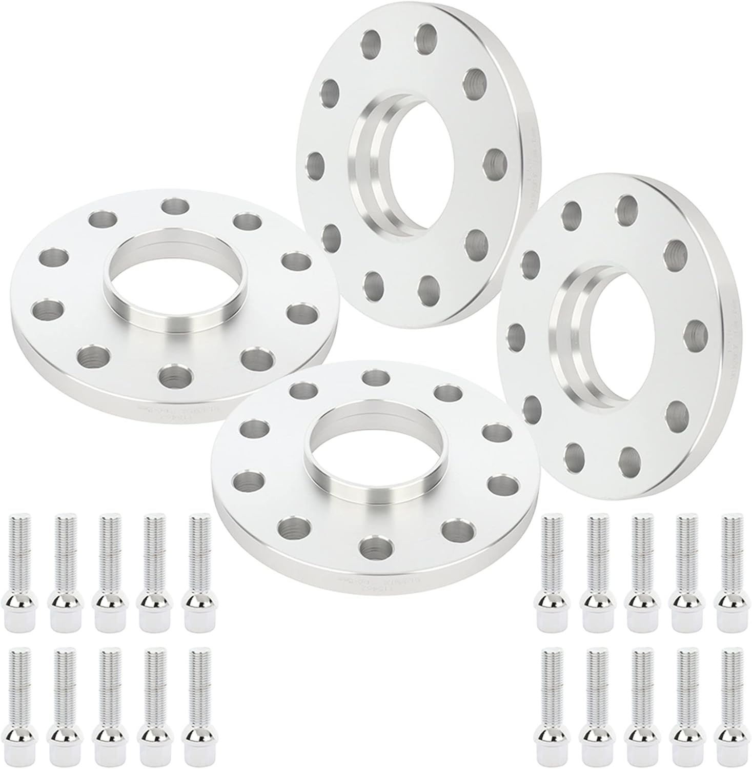 ROADFAR 4Pcs 5 Lug Hubcentric Wheel Spacers 5x130 15mm Thickness Bore 71.6mm Thread Pitch 14x1.5 Wheel Spacers Compatible for Boxster 1997-2015 for Cayman 2006-2015