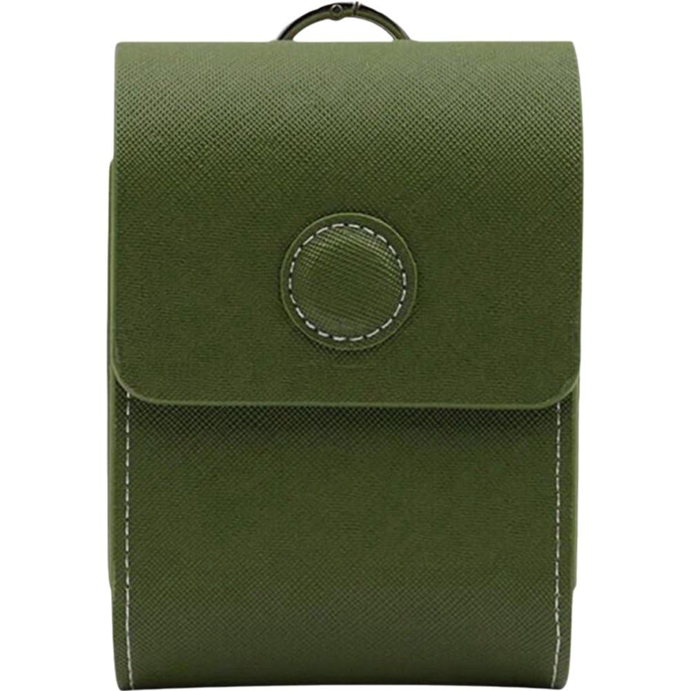 Sanfly Green Golf Rangefinder Case Pu Leather Golf Rangefinder Hard Shell Case Range Finder Protector Carrying Pouch With Buckle