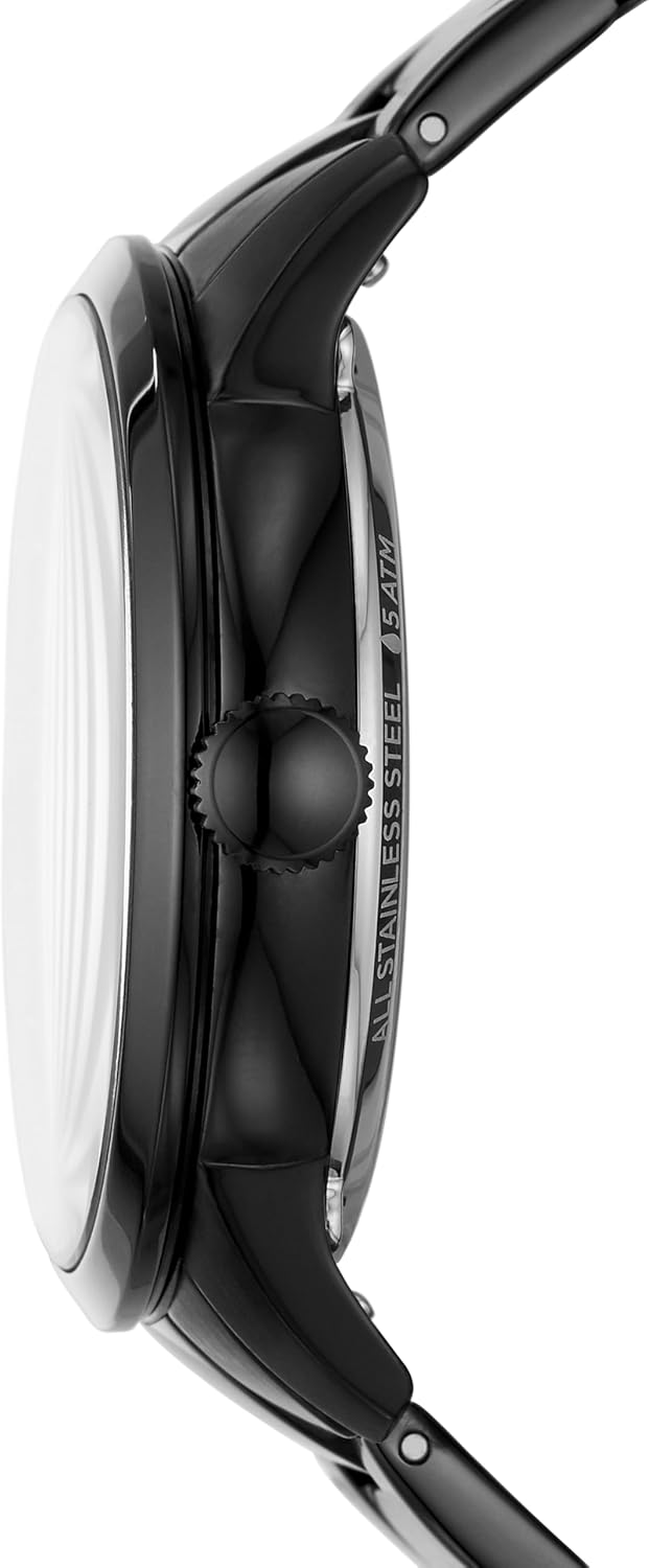 Fossil Men's Townsman Automatic Stainless Steel and Leather Two-Hand Skeleton Watch