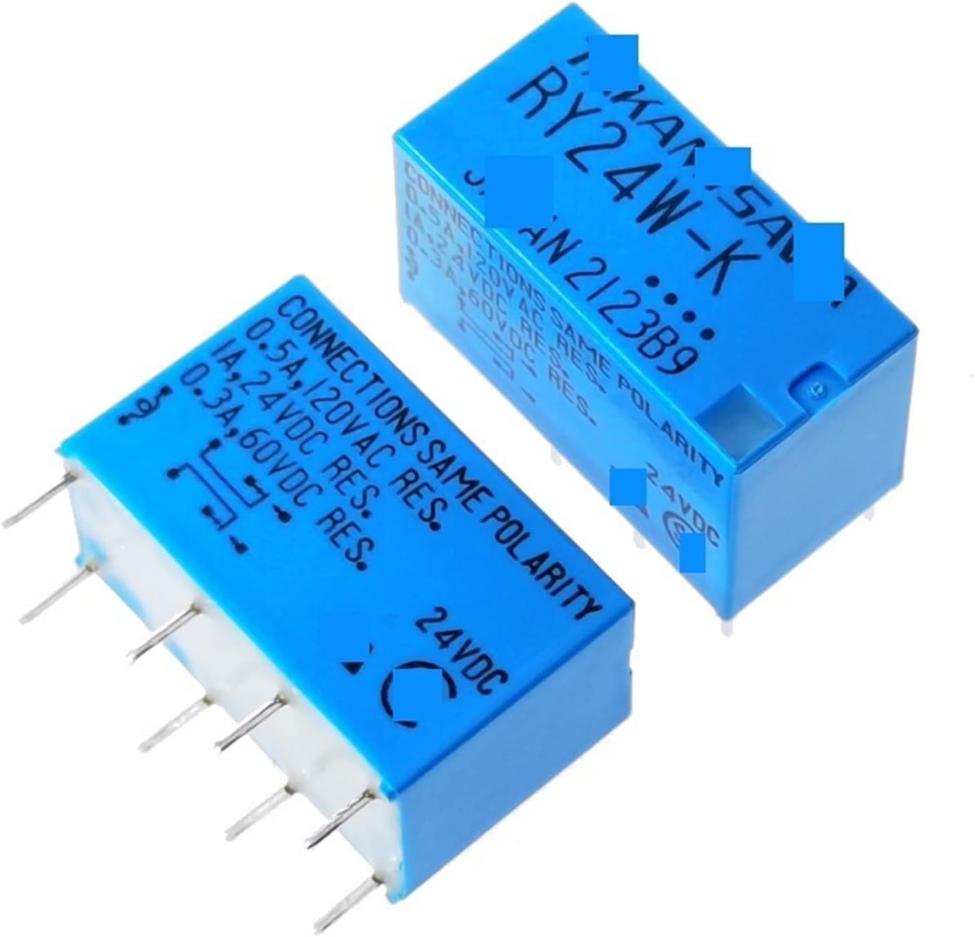 5Pcs RY5W-K RY-5W-K 5VDC RY12W-K RY-12W-K 12VDC RY24W-K RY-24W-K 24VDC DIP-8 1A 5V 12V 24V Signal Relay(12v)