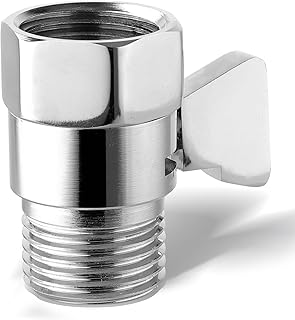 Water Flow Control Valve Shower Shut Off Valve Shower Head Flow Control Valve Water Volume Adjust Valve Shower Head Valve Water Pressure Regulator for Shower Head Handheld Shower