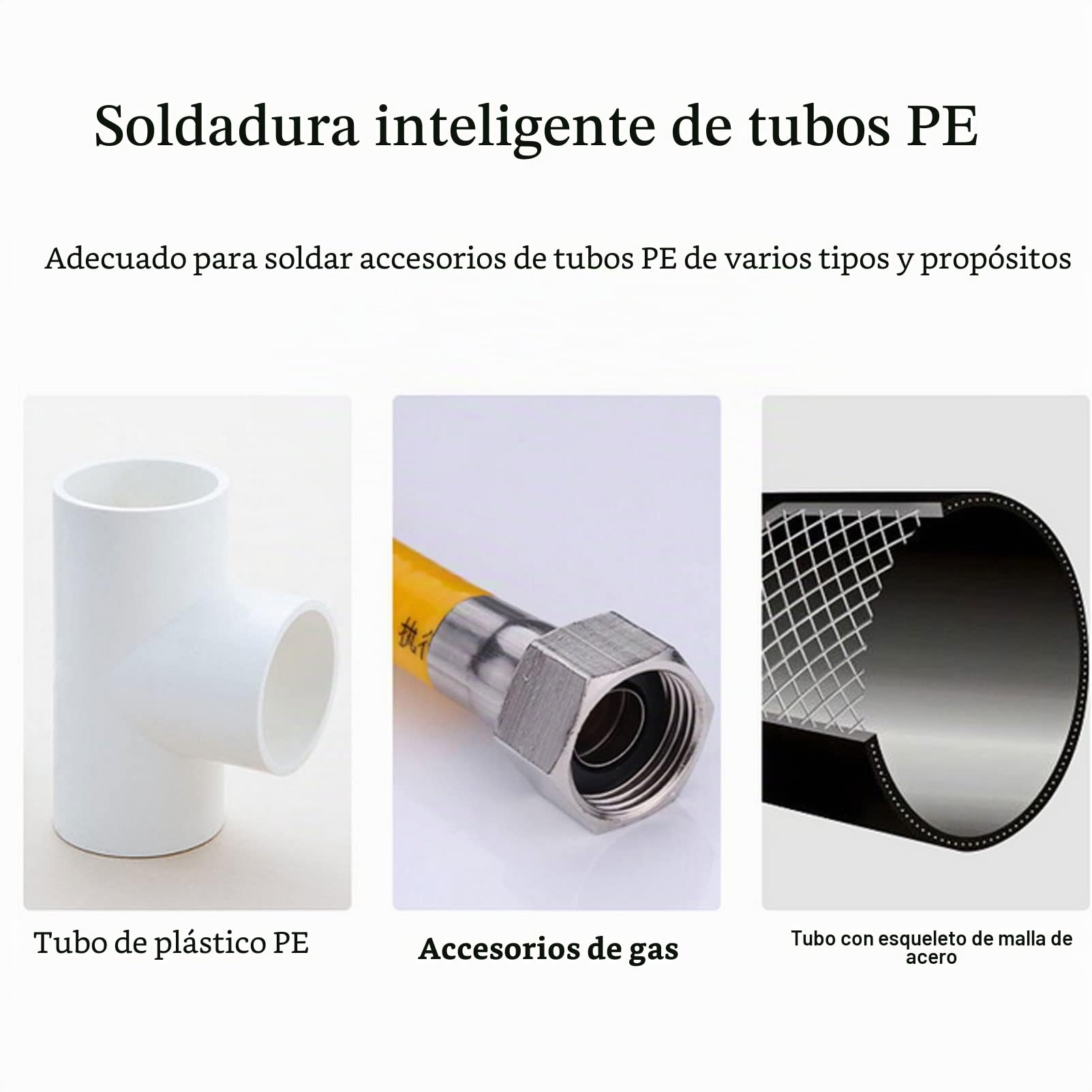 Soldador de electrofusión 220V, máquina de Soldadura por fusión eléctrica PE Máquina de Soldadura a Tope Máquina de Soldadura Aplicabilidad Soldador Seguro