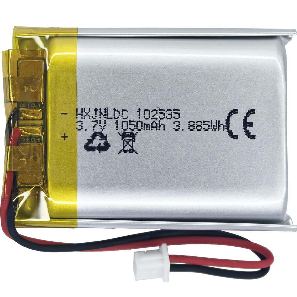 Amazon.com: HXJNLDC DC 3.7V 1050mAh 102535 Rechargeable Lithium