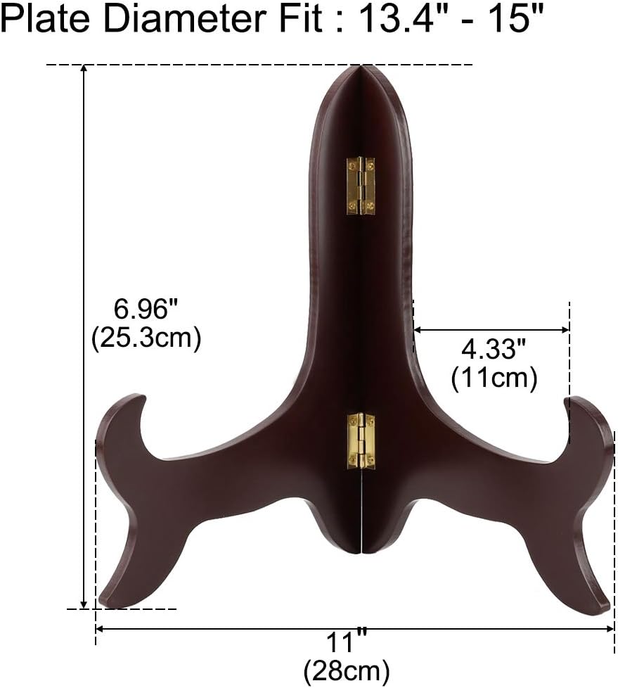 Plate Display Stands 13.4 to 15 Inch Photo Frame Picture Books Tea Cake Place Card Art Exhibition Holder Rack 3pcs (id: 0bb d8e 61e e01 82c