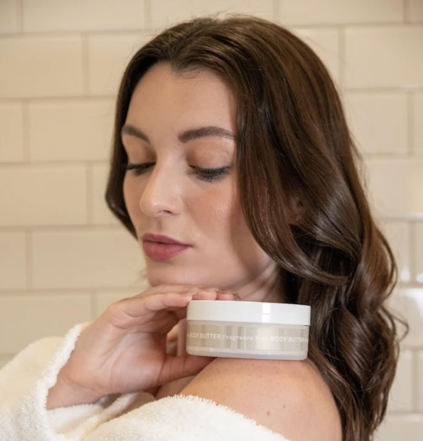 Basin Fragrance Free Body Butter - Natural Unscented Moisturizer with Shea Butter & Cocoa Butter - Sensitive Skin Body Cream for All Skin Types - Made in USA