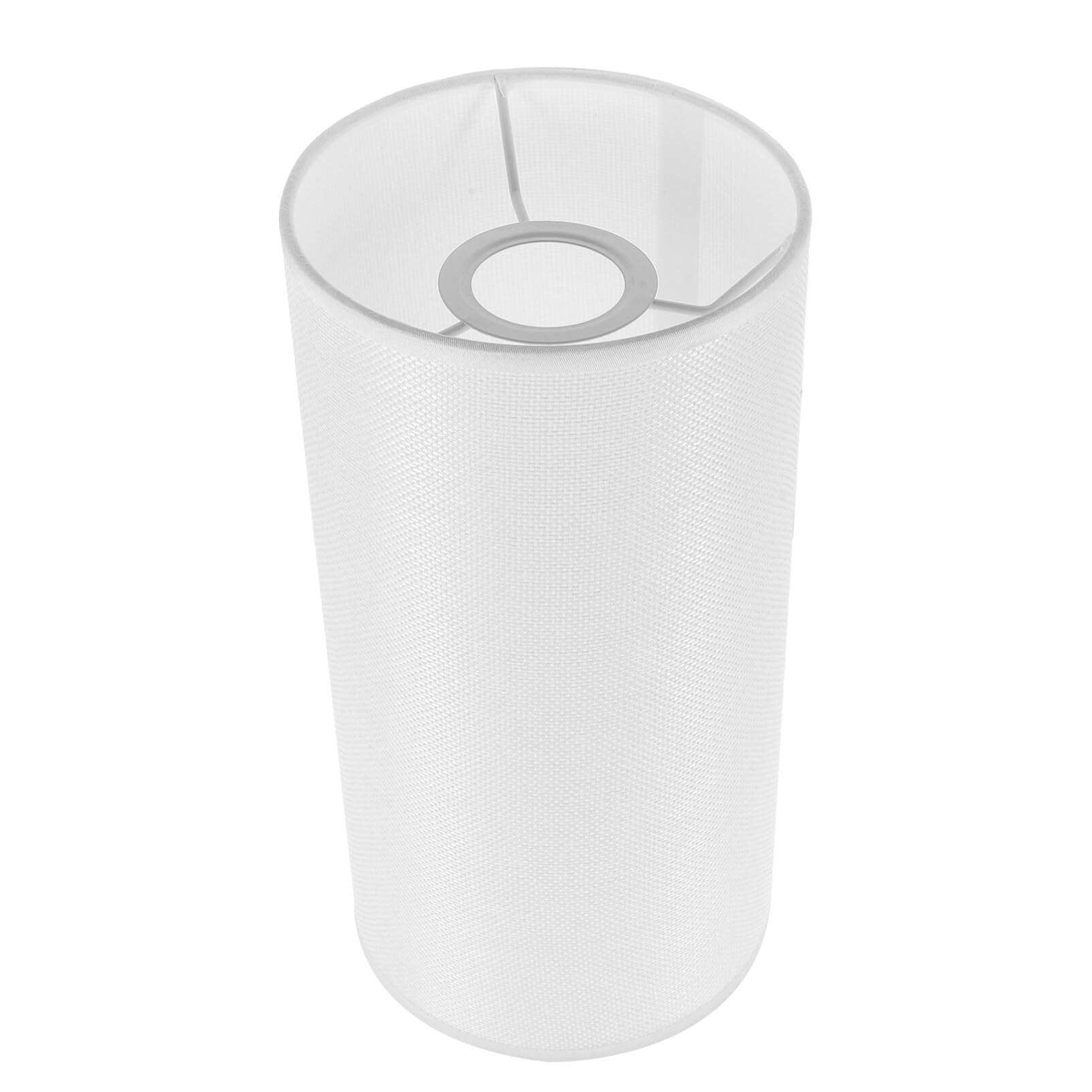 Abat-jour Cylindrique 4cm pour Lampes E27, en Lin Blanc