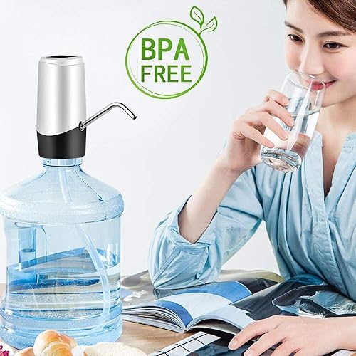 Miniatura 2 de Nueva bomba de agua para botella de 5 galones bomba eléctrica de agua potable con bomba automática recargable y portátil para campamento cocina