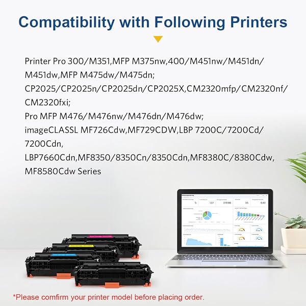 305X CE410X Sostituzione Cartucce Toner Compatibili per HP 305X CE410X per HP Laserjet Pro MFP M351 M351a M375 M375nw MFP M451dn M451 M451dw M451nw M475 M475dn M475dw - 2