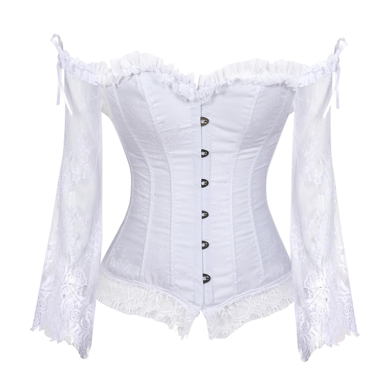 Zhitunemi Corset Tops for Women Renaissance: Womens Halloween Costume Corset Renaissance Fair - Historical Reenactment Events