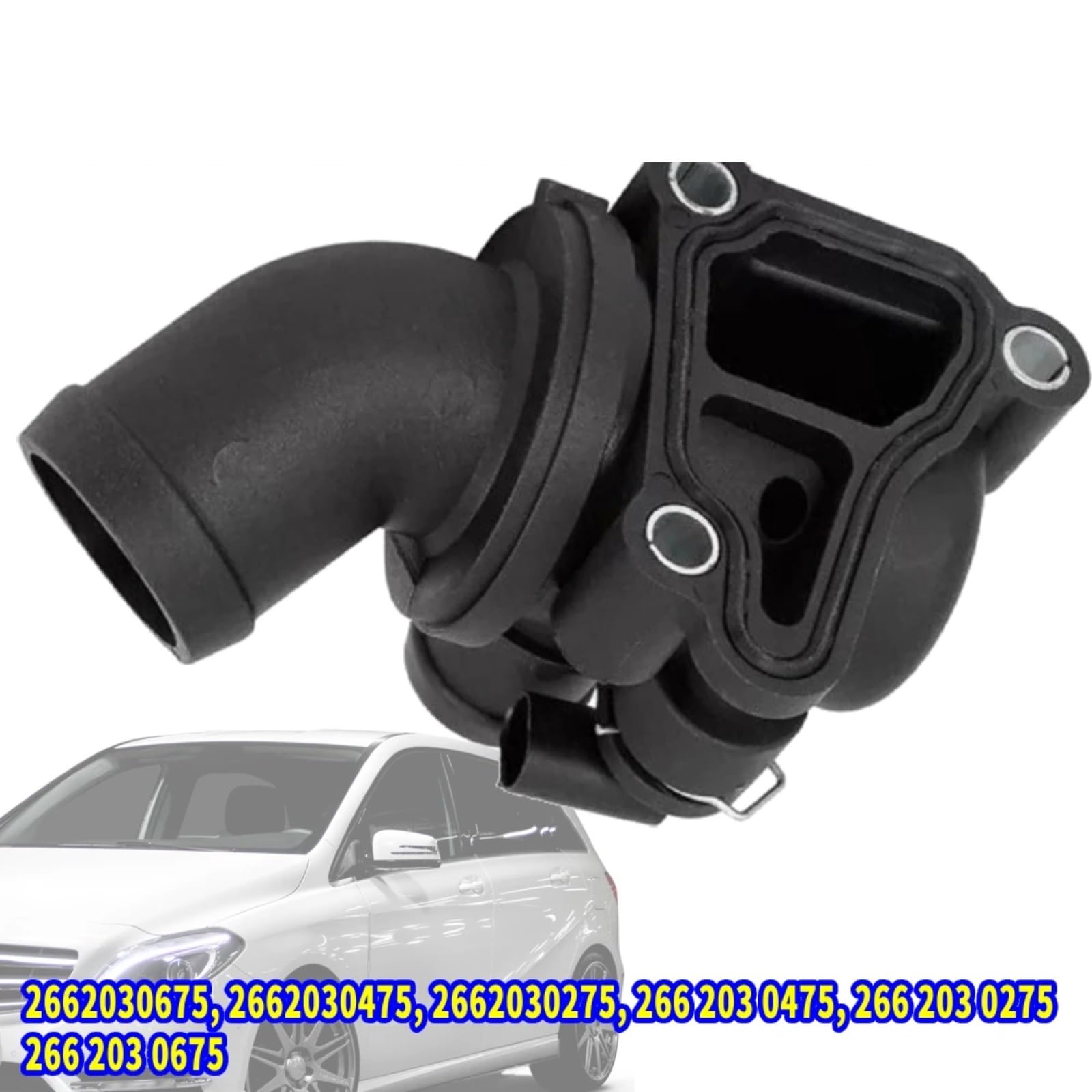Termostato Refrigerante Per Benz W169 2004-2012 2662030675 | Termostato Motore Gruppo alloggiamento uscita termostato liquido refrigerante motore 2662030675