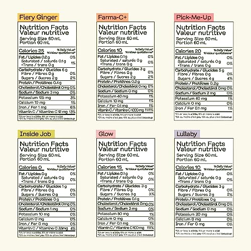 Greenhouse Juice Organic Variety Pack Wellness Shots 12-Count 60ml Glass Bottles | Includes: 2 Fiery Ginger, 2 Farma-C+, 2 Inside Job, 2 Pick-Me-Up, 2 Lullaby & 2 Glow | Vegan & Gluten-Free - Image 5