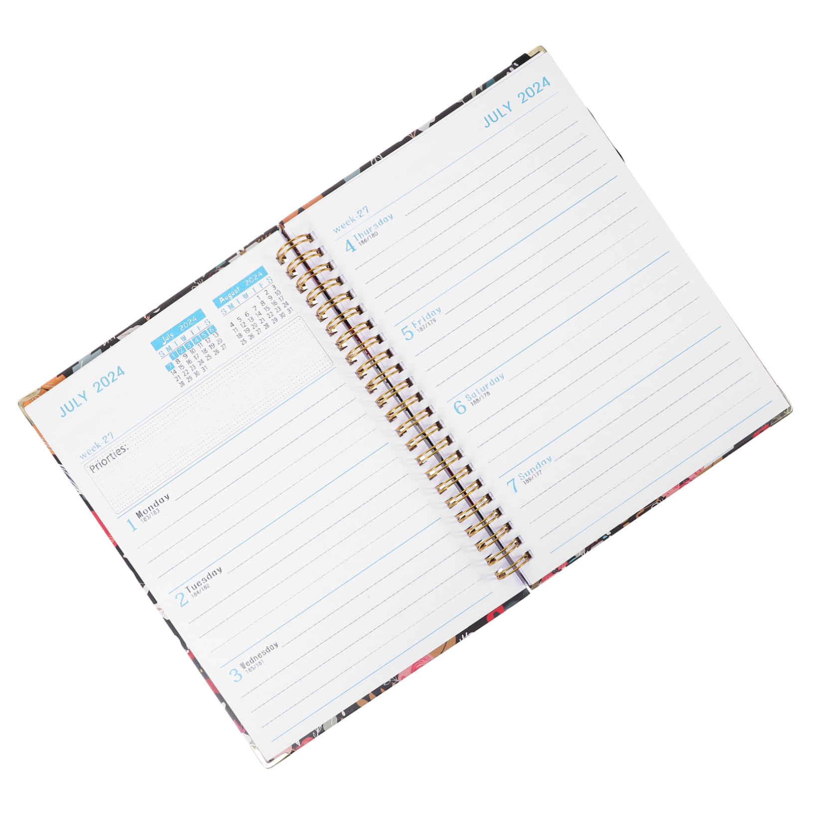 SEWACC 5stücke Portable Academic Planner Für Studenten Lehrer Und Büroangestellte Englisch Kalenderbuch Organisation Von Terminen Und Stabiler Dickes Vielseitig Einsetzbar