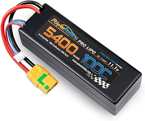Miniatura 2 de Powerhobby 3s 11.1v 5400mah 100c lipo batería w XT90 enchufe caso rígido se adapta a Arrma Kraton Nero Tyhpon Senton Tailon Outcast