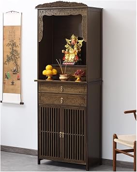 Buddha Table Niche, Shrine, Standing Cabinet, Buddha Cabinet, Offering Table, Shrine, Buddha Platform, God Of Wealth, Bodhisattva, Offering Table, Buddha Statue, Household Offering Table Altar Table (
