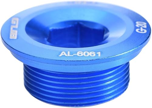 Tbest Tornillos de rueda de cadena con manivela de bicicleta de aleación de aluminio GUB Azul